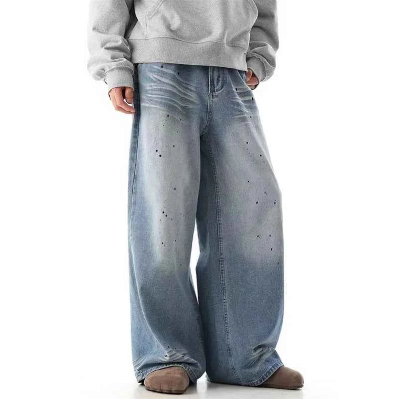 Retro Boy Freind Vintage Oversized Blue Casual Jeans