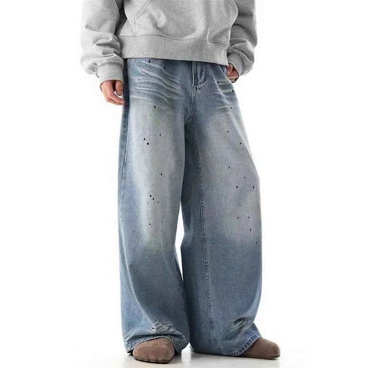 Retro Boy Freind Vintage Oversized Blue Casual Jeans