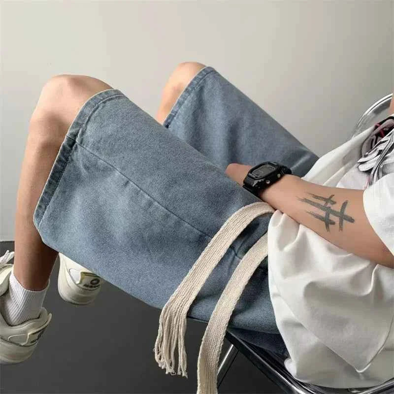 Vintage Korean Style Casual Relax Denim Short