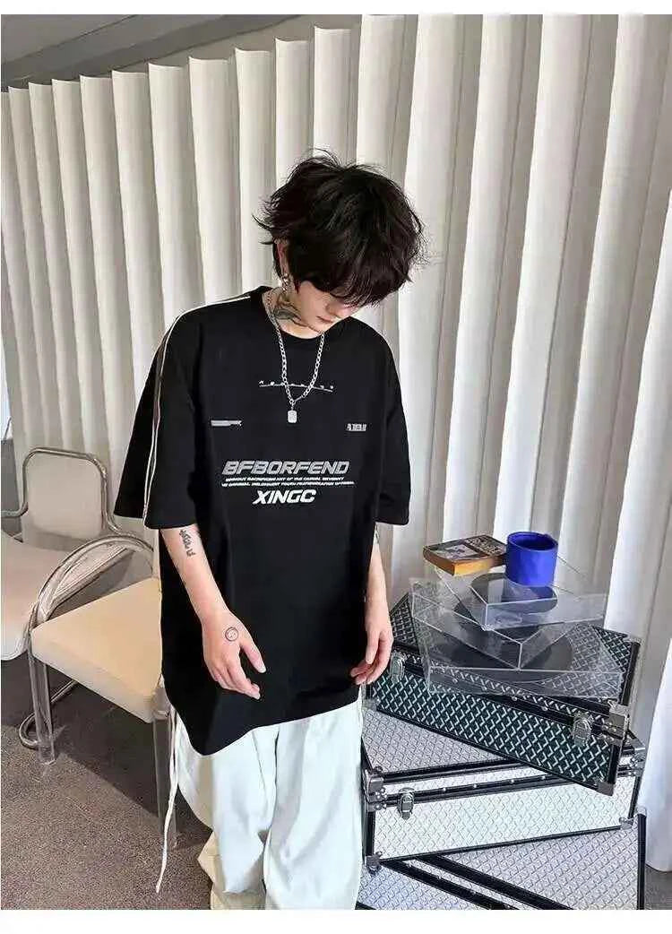 Retro Trendy Personality Printed T-shirt