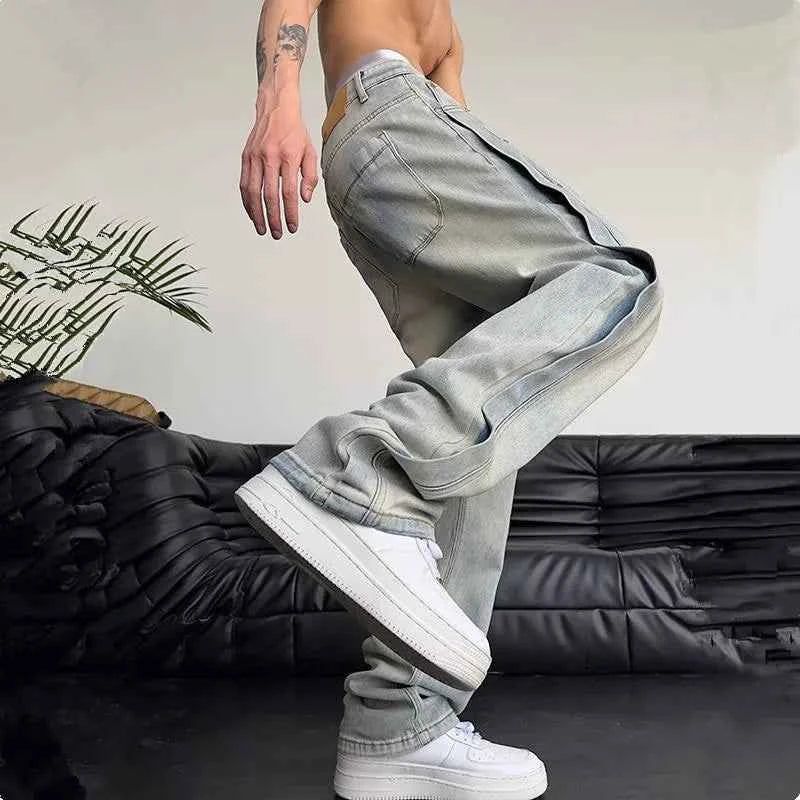 Luxury Retro Vintage Baggy Hip Hop Jeans
