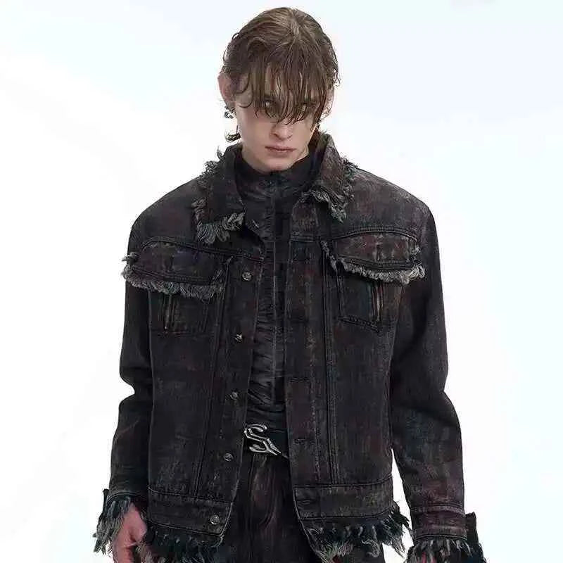 Premium with Raw Edge Denim Jacket