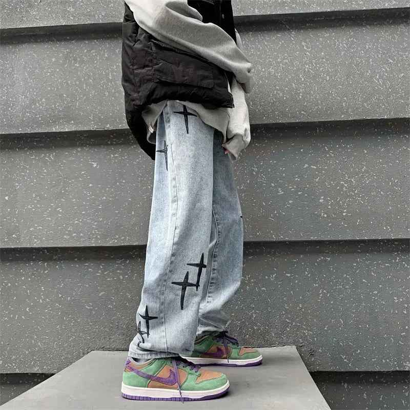 High Waist Loose Fit Denim Jeans
