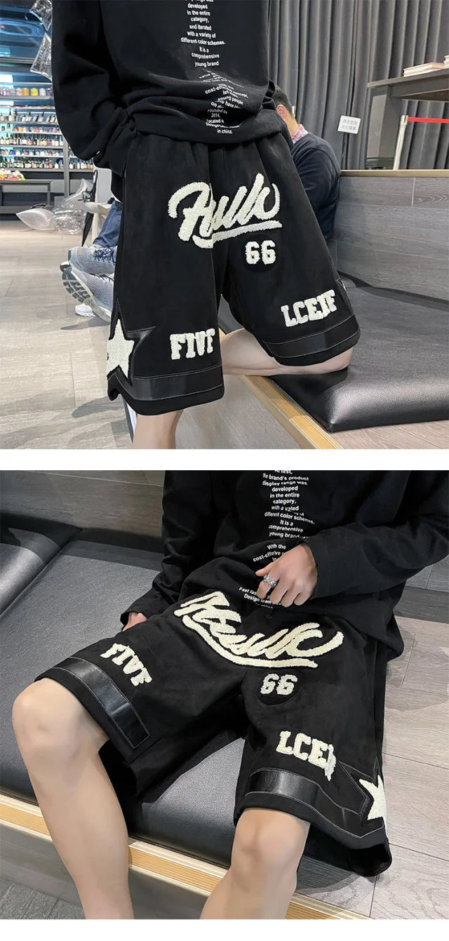 Number 66 Knee Length Shorts
