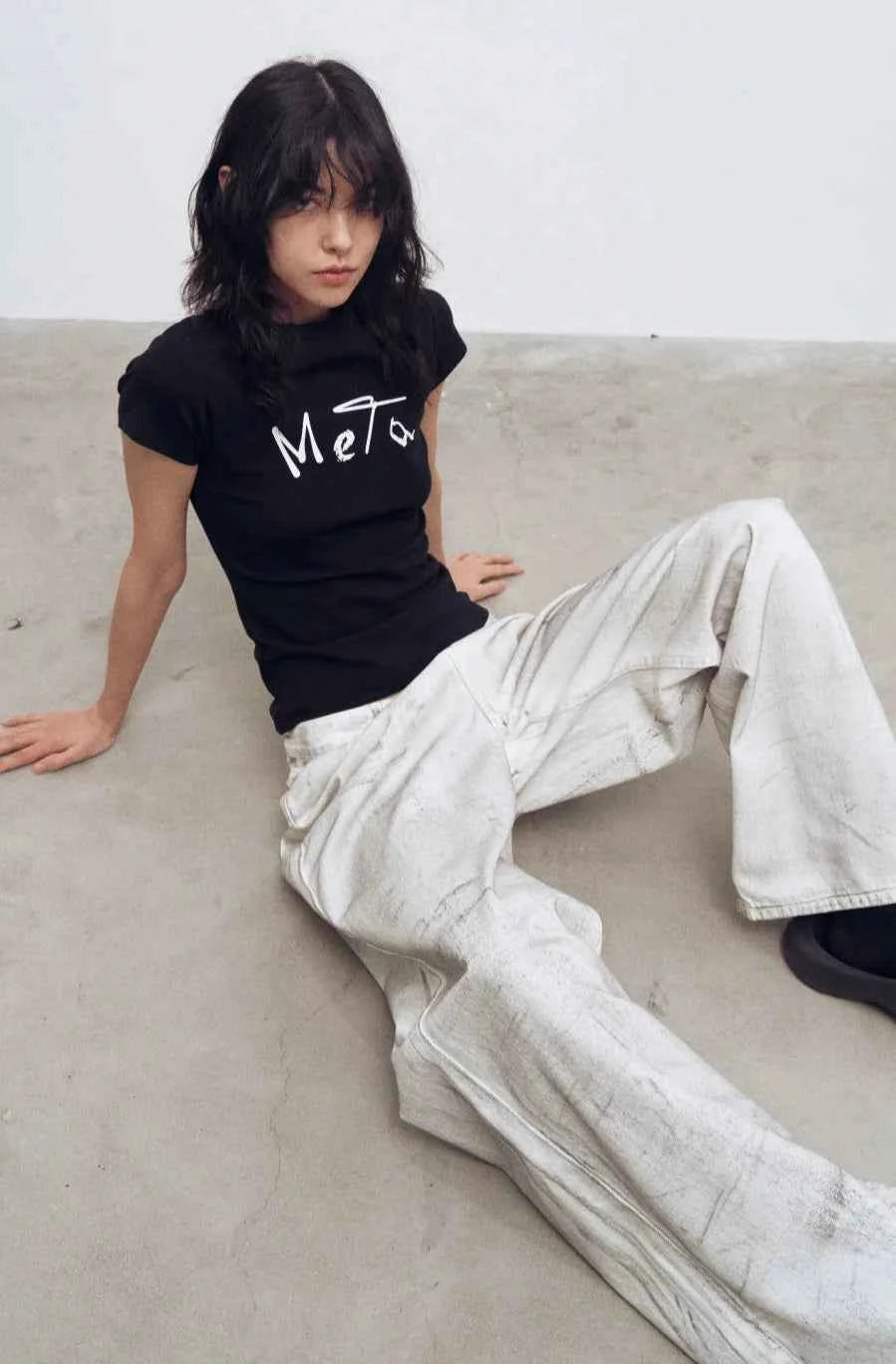Vintage Letter Print Casual Cotton T-Shirt