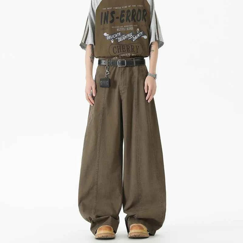 Y2K Flattering Japanese Style Wide Leg Pants