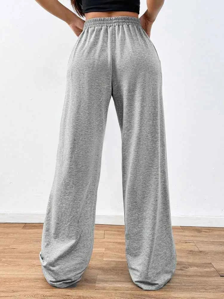 Dark Gothic Drawstring Loose Straight SweatPants