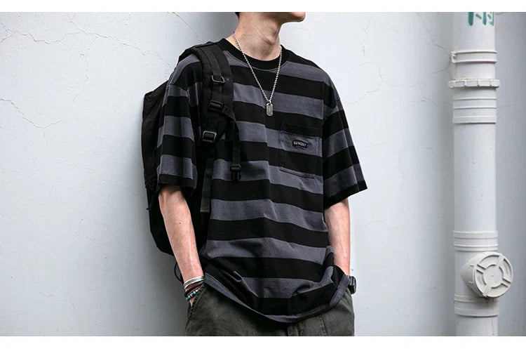 Saturday Striped Cotton T-Shirt