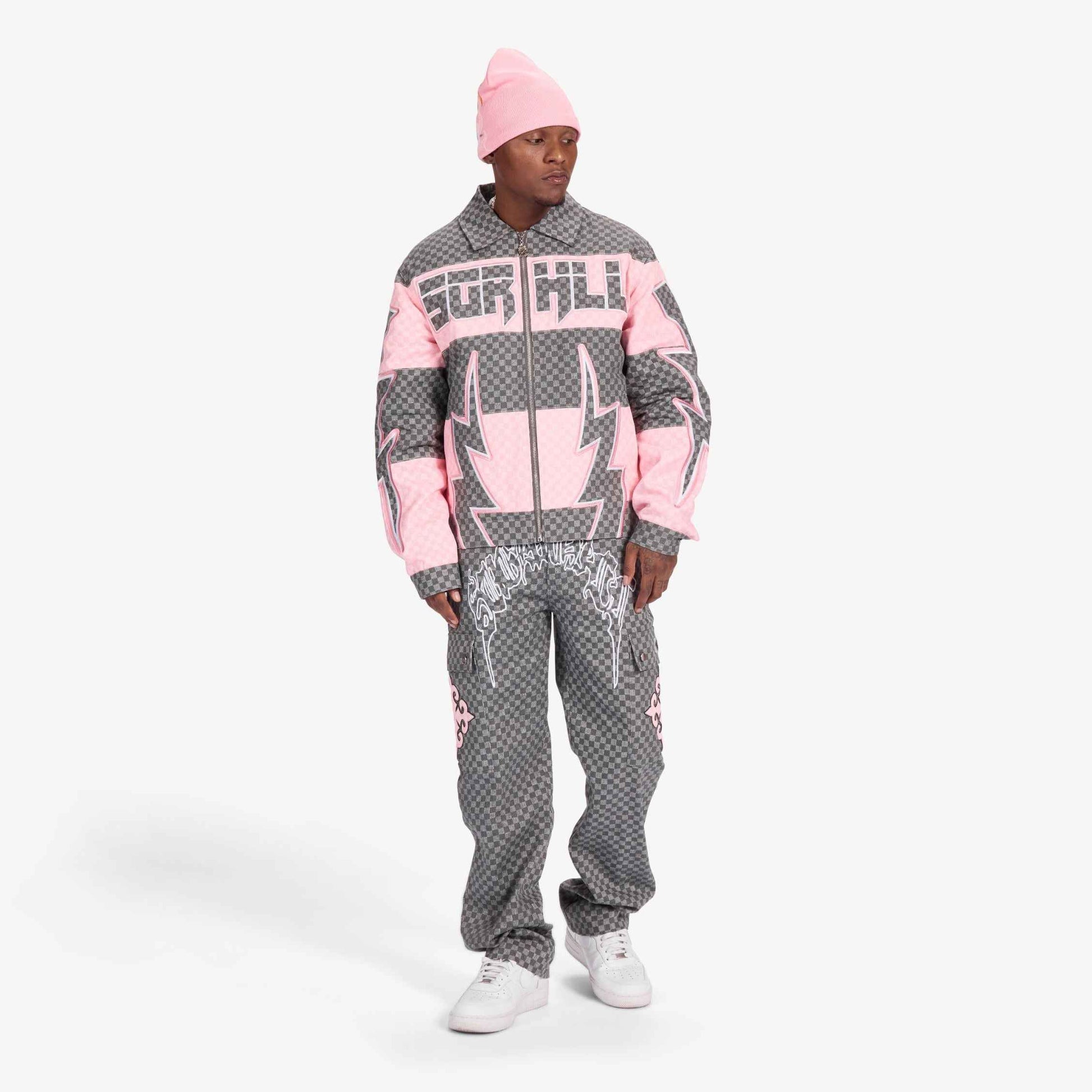Sugarhill Darling Cargo Pants - Grey Grid