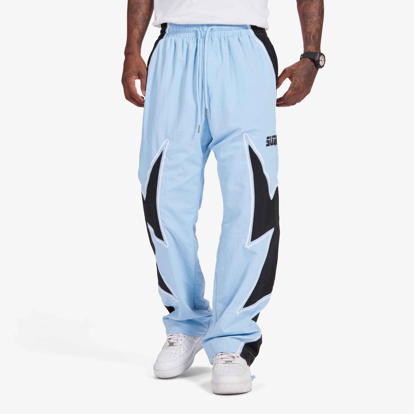 Sugarhill Bolt Windbreaker Pants - Baby Blue