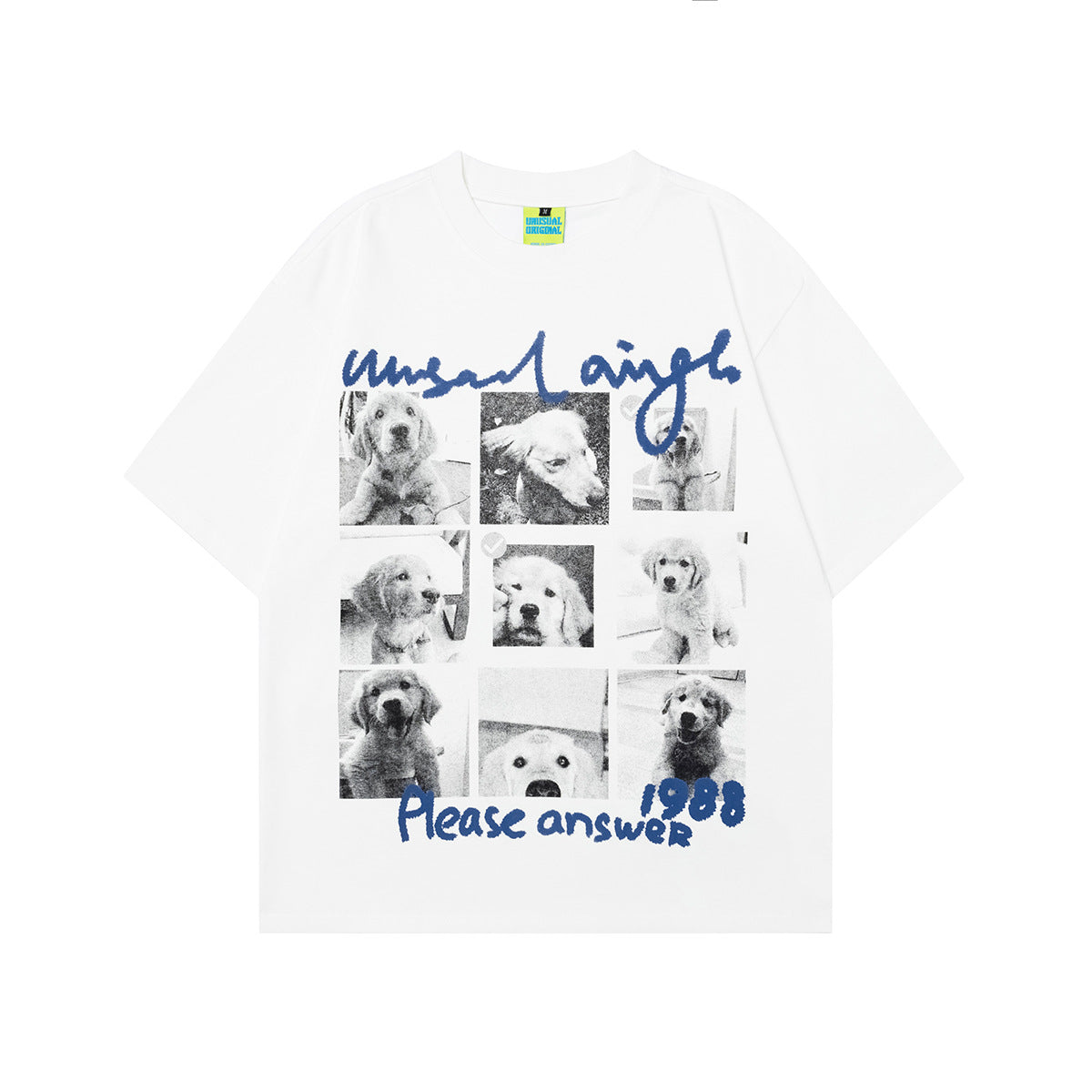 Puppy Grid | Graphic Photo Print Tee - Luxuryurbanwear