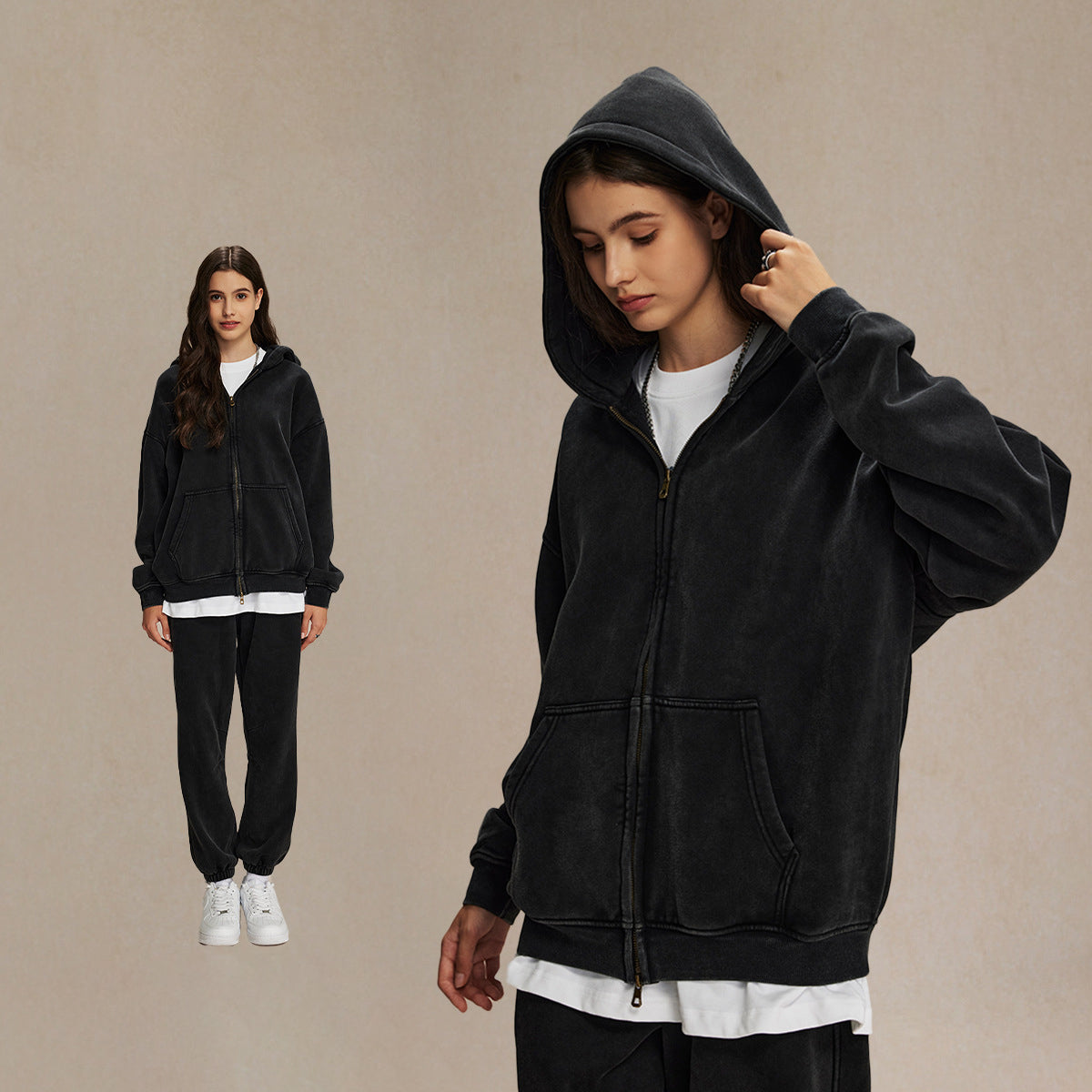 Vintage Unisex Washed Set - Luxuryurbanwear