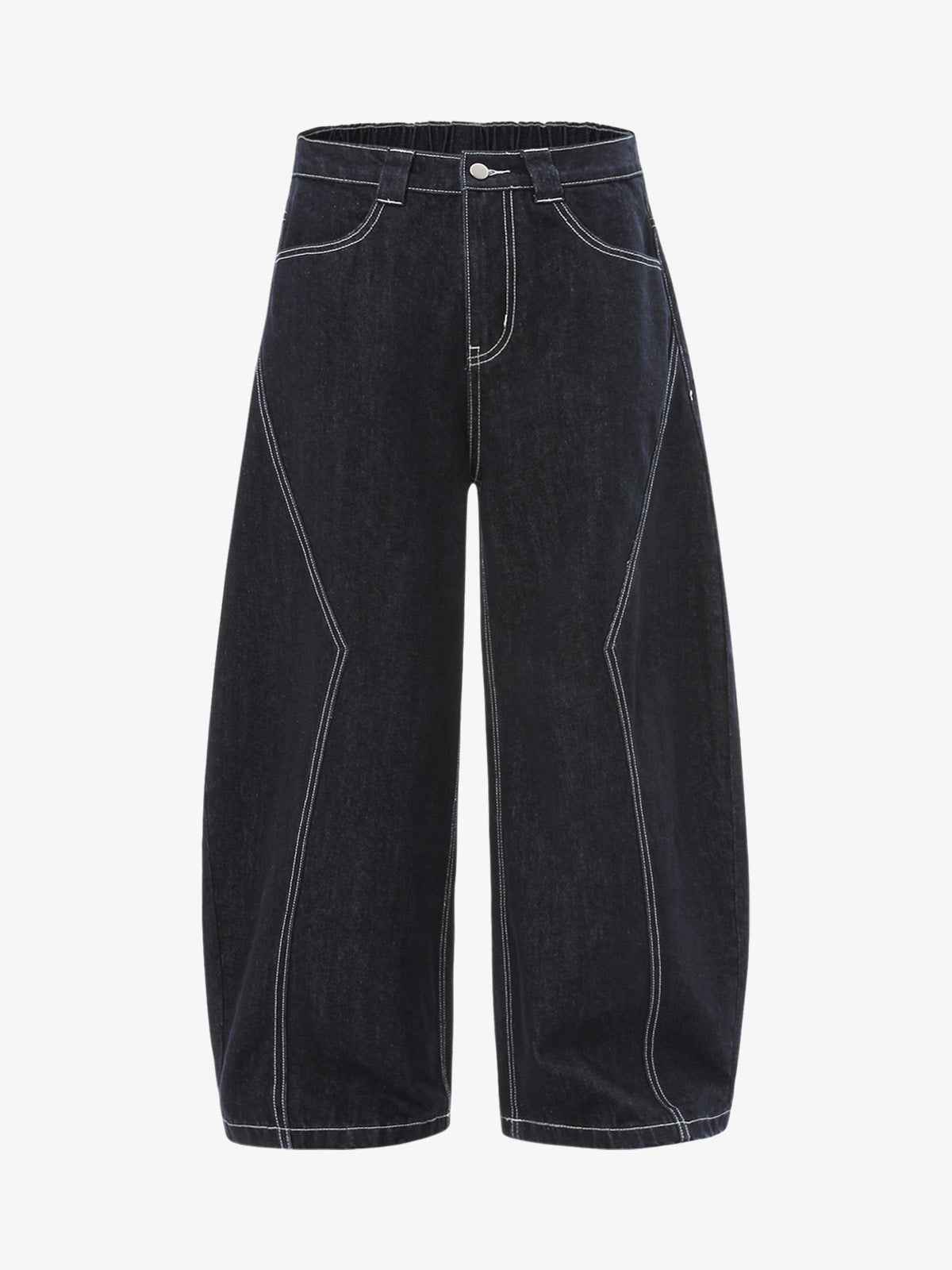 Vintage Topstitched Scimitar Jeans