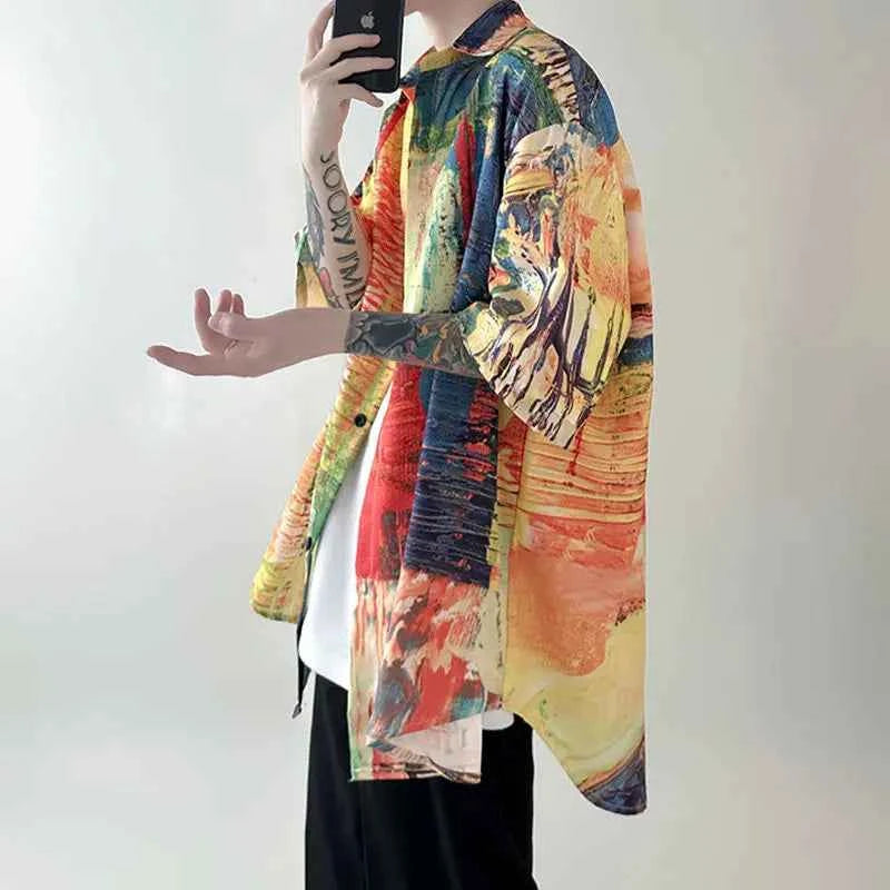 Stylish Cool Colorful Fresh Casual Button Down Shirt