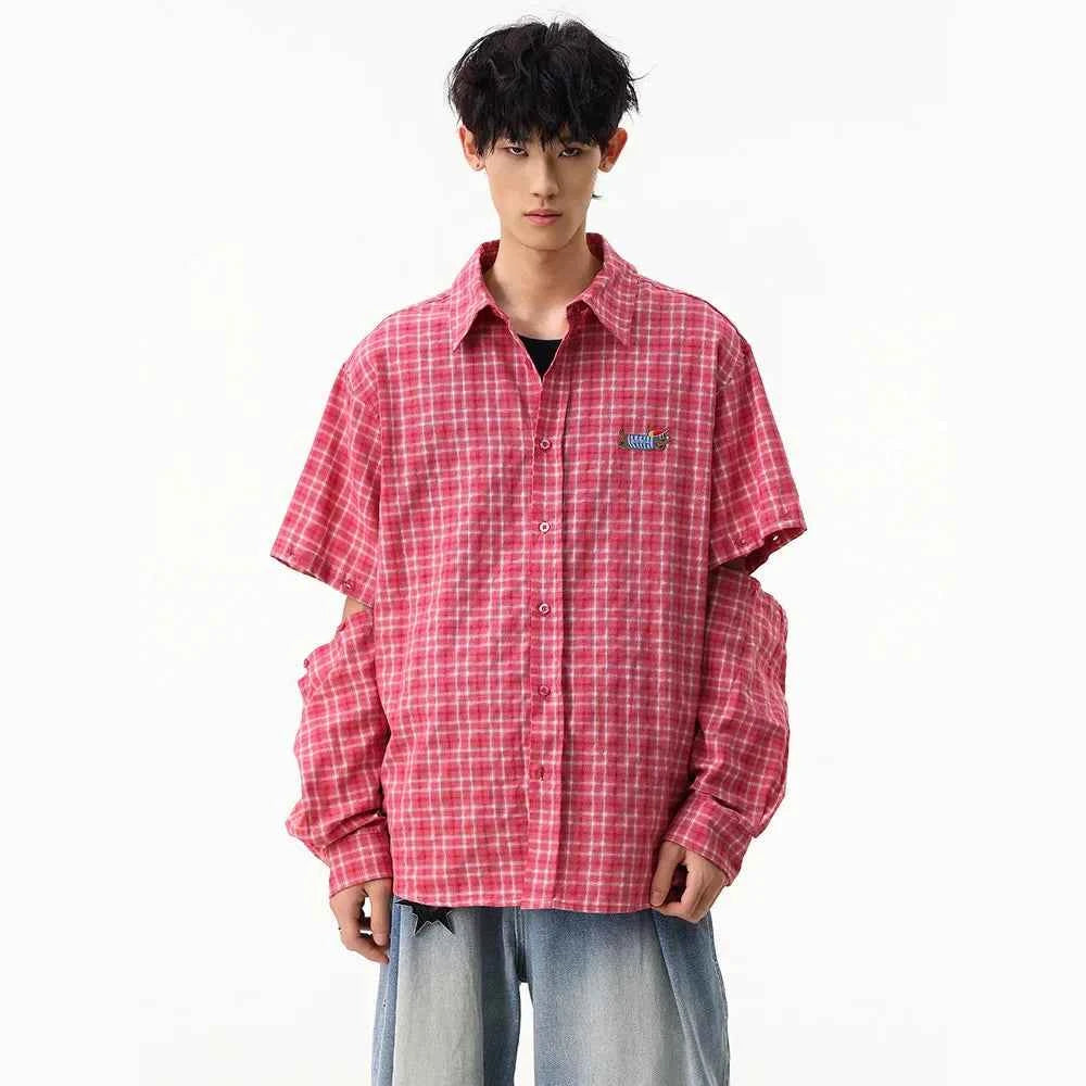 Plaid Loose Casual Summer Short Sleeve Shirt