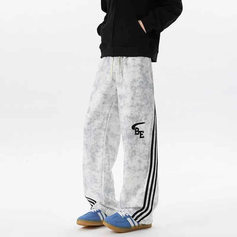 Tie Dye Patchwork Hip Hop Wide Leg Sweatpants