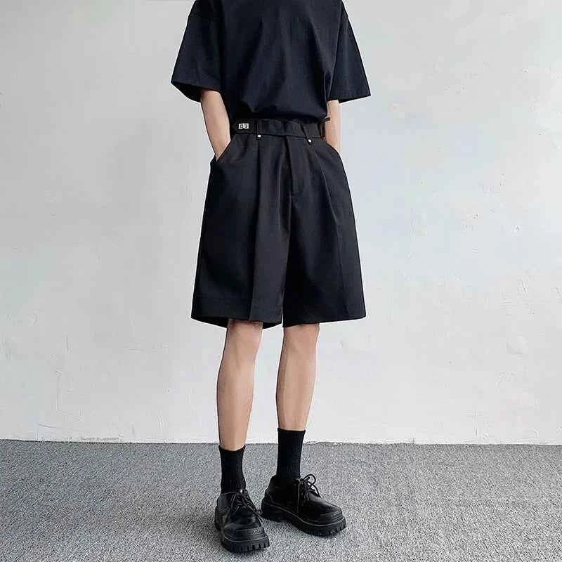 Luxury Elegant Solid Color Straight Casual Short