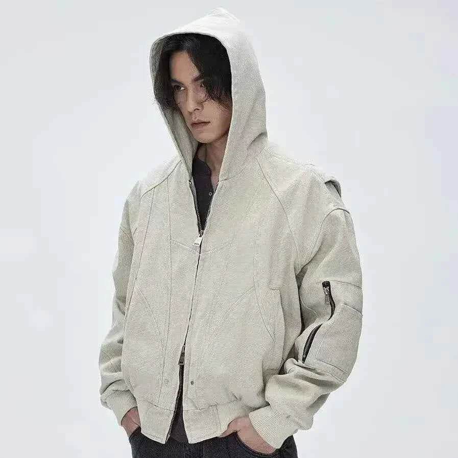 American Washed American Style Bomber Jacket