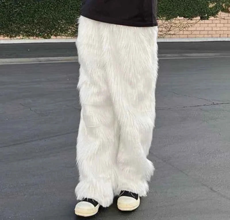 Stylish American Style City Walk Suede Pants