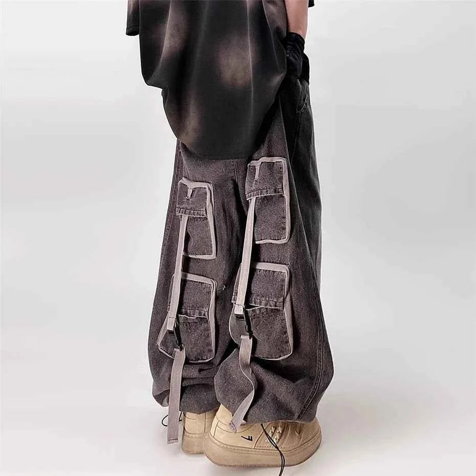 Work & Play Baggy Wide Leg Denim Jeans