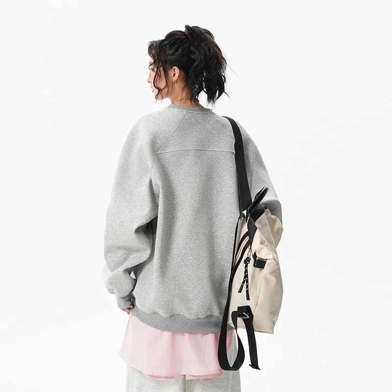 Streetwear Versatile Round Neck Sweatshirt
