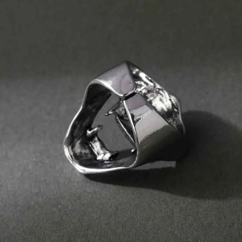 Gothic Vintage Punk Half Face Ring