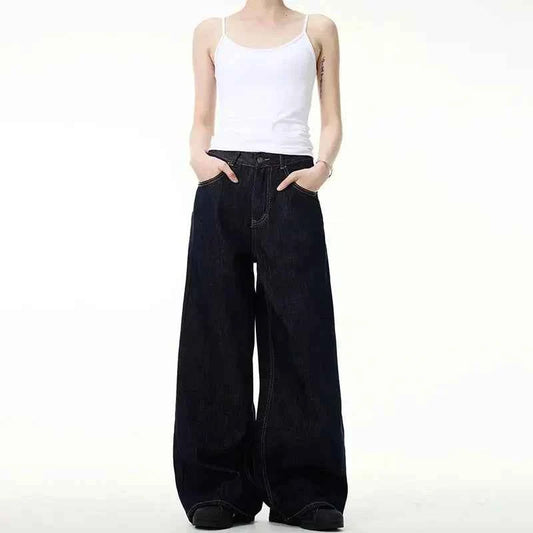 Autumn Mens Wide Leg Denim Jeans