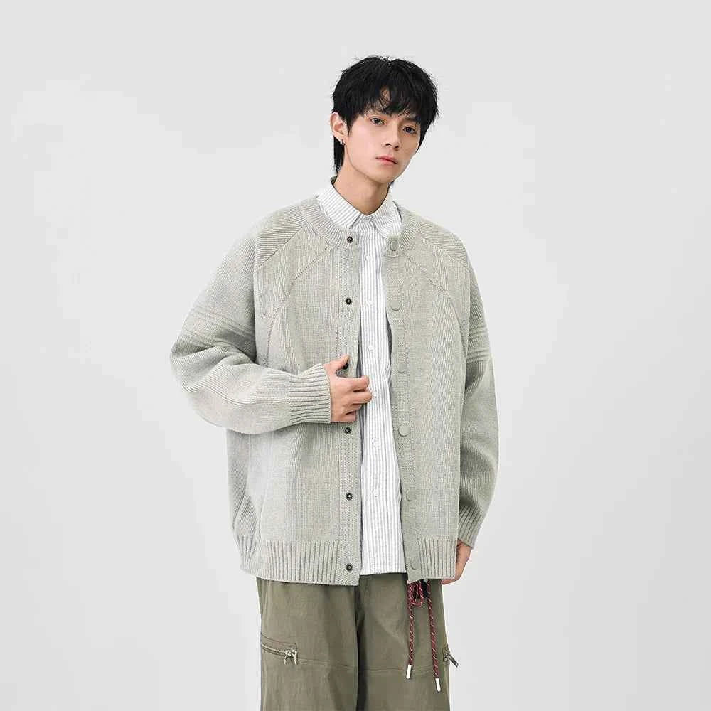 Soft Ribbed Knit Button Front Cardigan