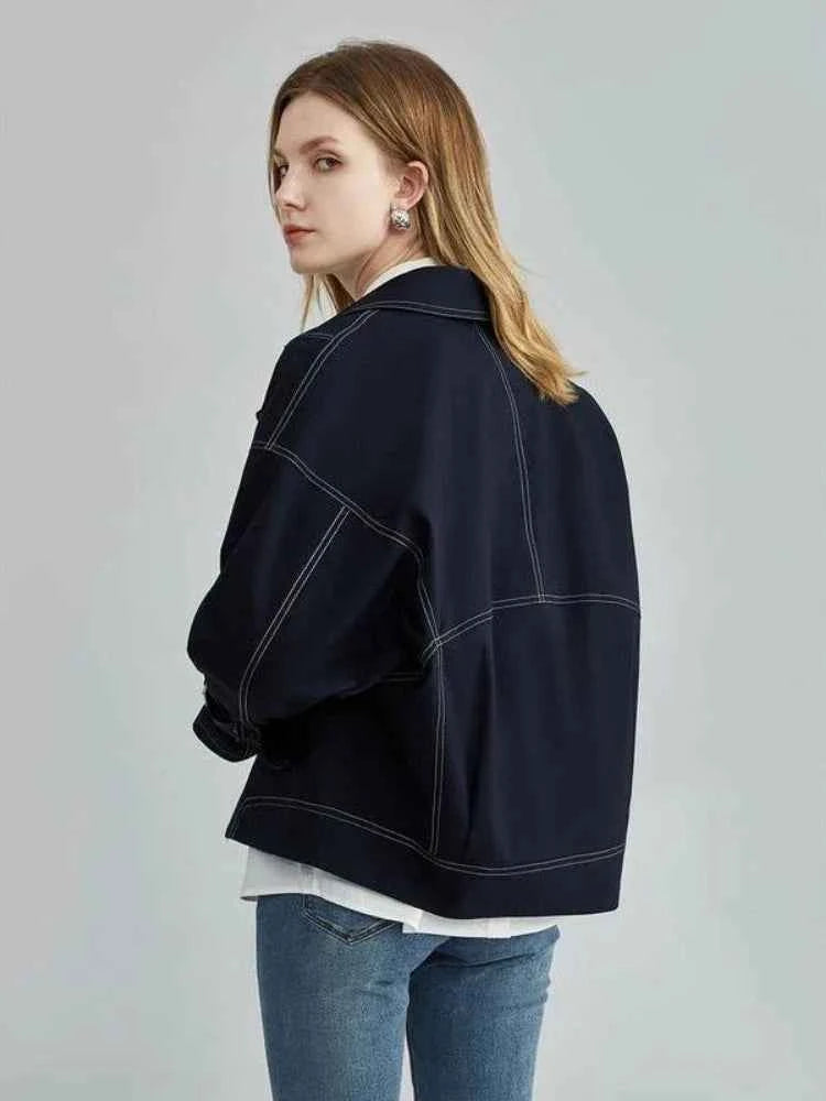 Women Loose Vintage Safari Style Jacket