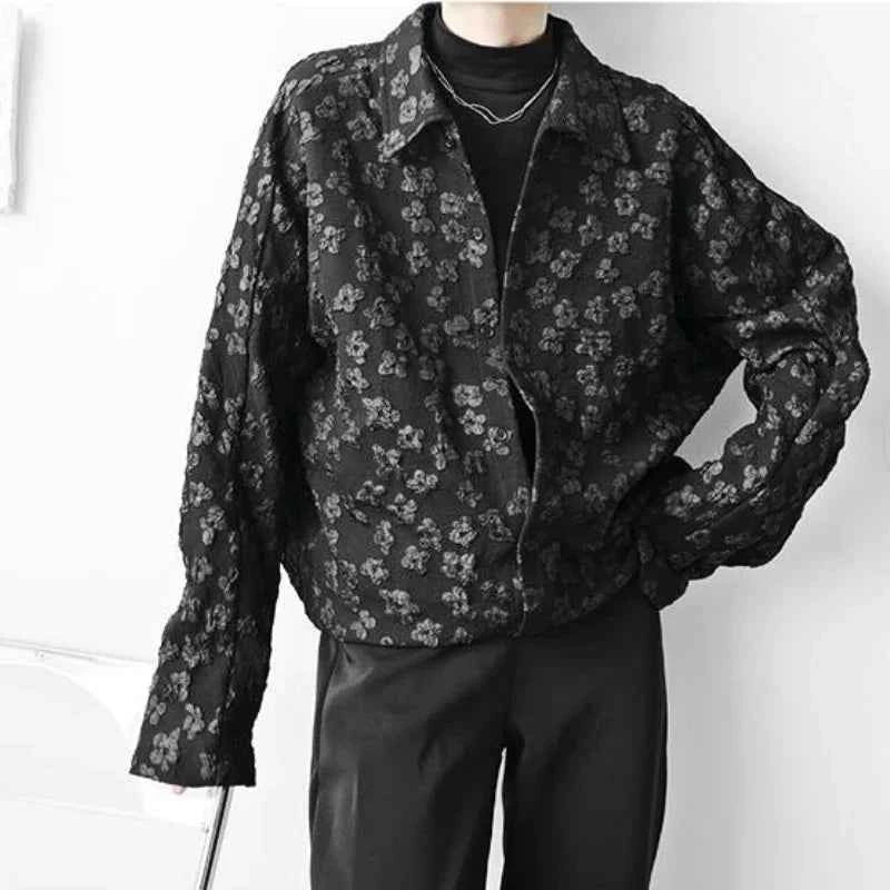 Chic Vintage Black Long Sleeve Shirt