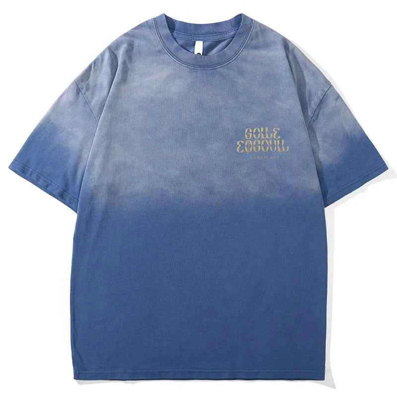 Vintage Oversize Gradient Wash Hip T-Shirt