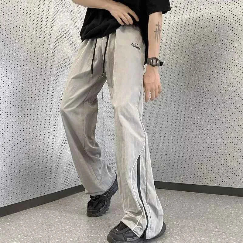 Streetwear Comfort Elastic Waist Straight Summer Pants