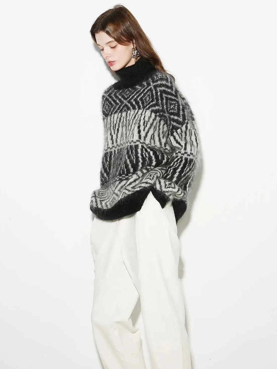 Cozy Vintage Mohair Turtleneck Sweater