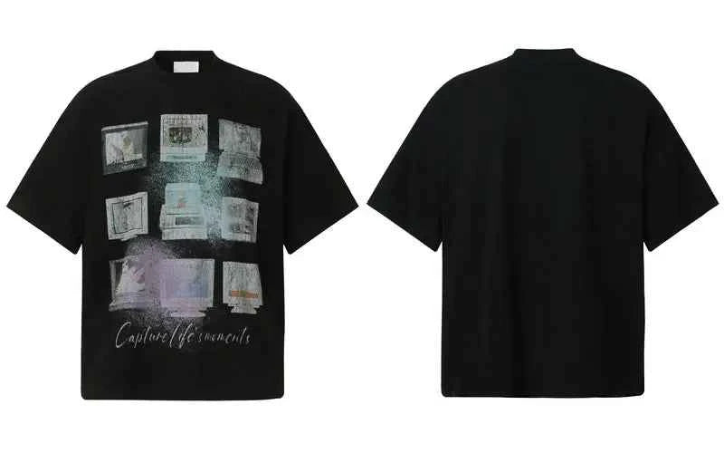 Cool Computer Graphic Printed Cotton T-Shirt