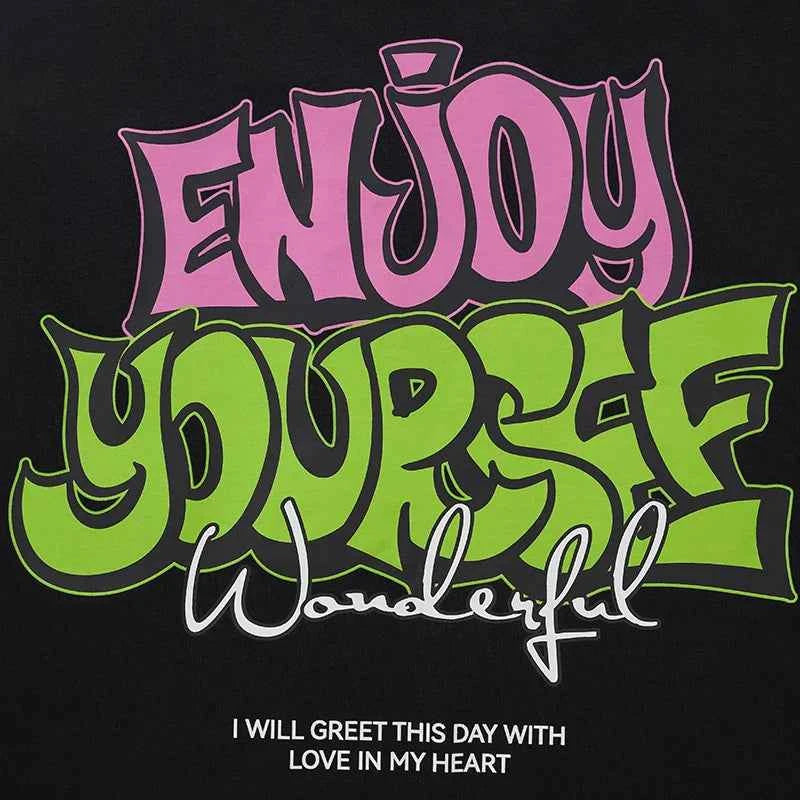 Y2K American Loose Fit Printed Letter T-Shirt