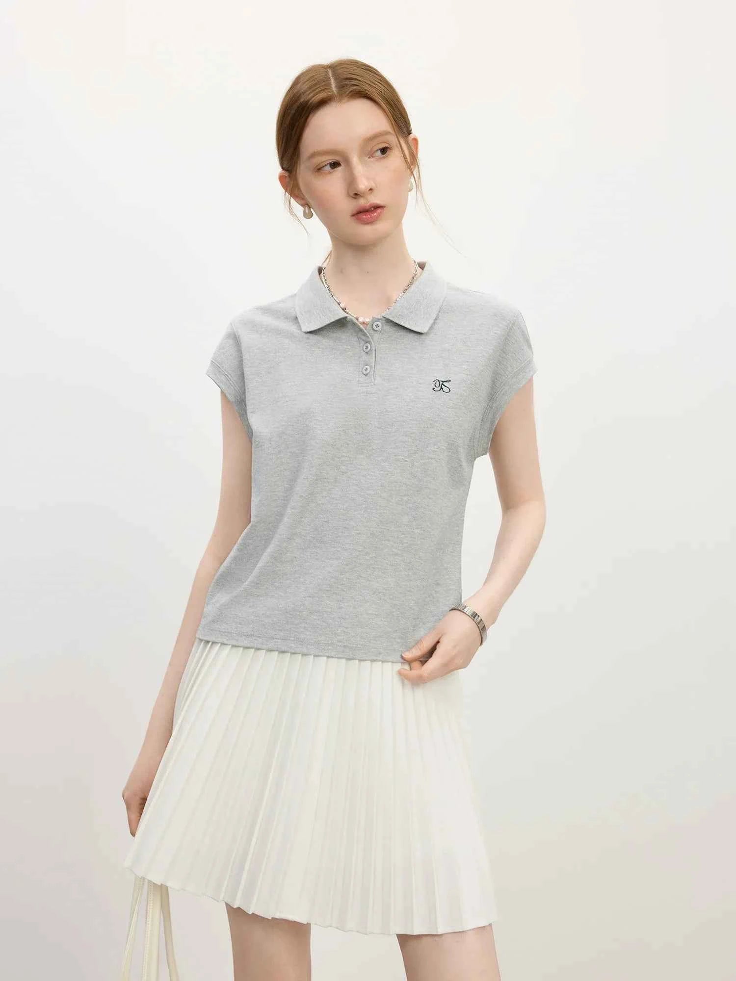 Women Youthful Summer Sporty Linen Blend T-Shirt