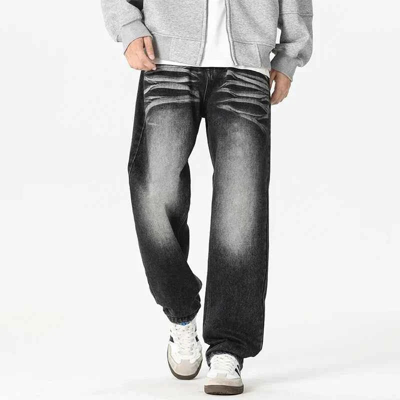 Essential Streetwear Loose Fit Wide Leg Jeans