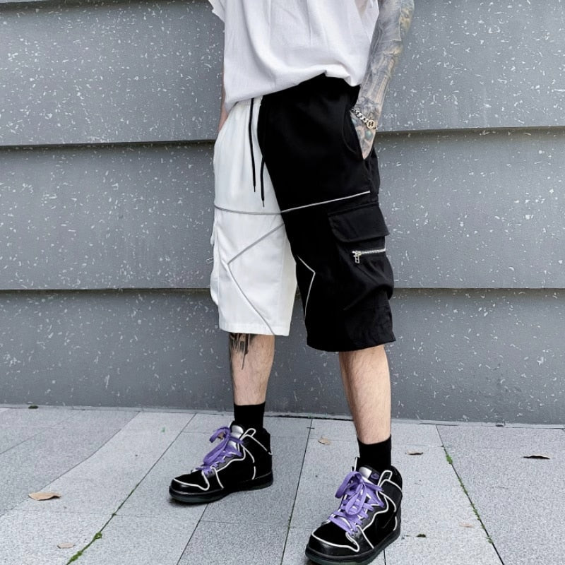 Solid Bermuda White Lining Shorts