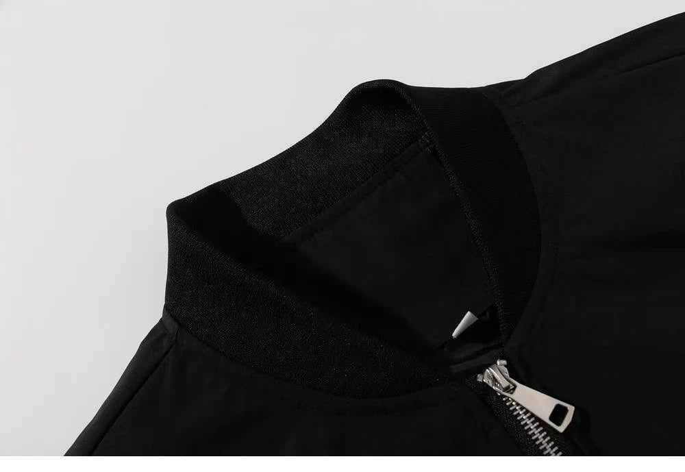 Plain Color With Kangaroo Pocket Jacket