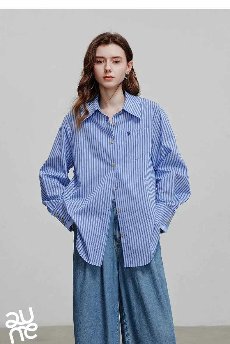 Women Classic Retro Stylish Spring Blouse Shirt