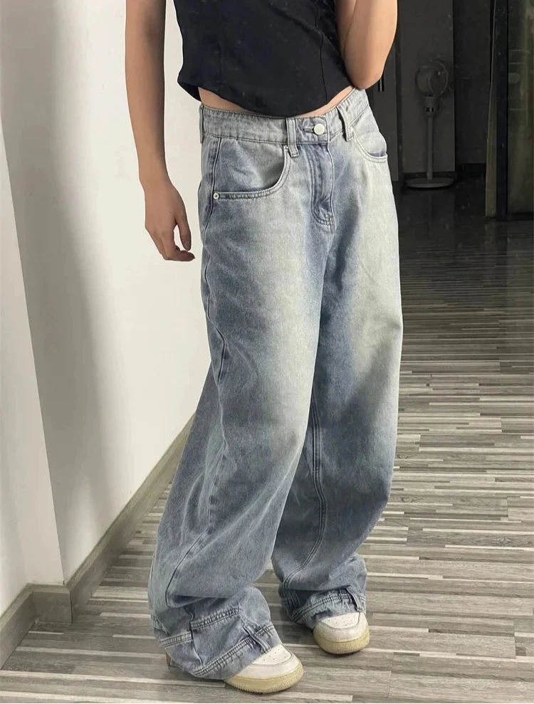 Perfect Fit Washed American Style Denim Jeans - Luxuryurbanwear