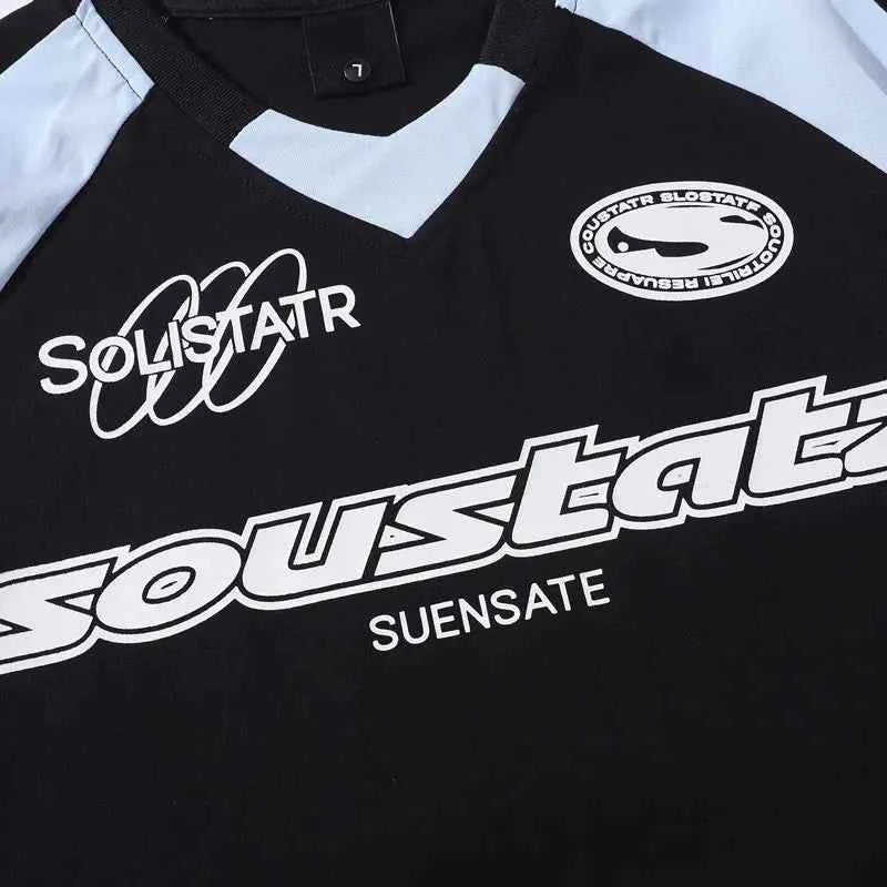 Breathable Graphic Print Racing Sports Cotton T-Shirt