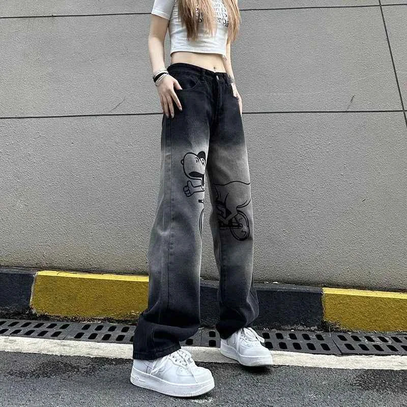 Cozy Cool Gradient High Waist Denim Jeans