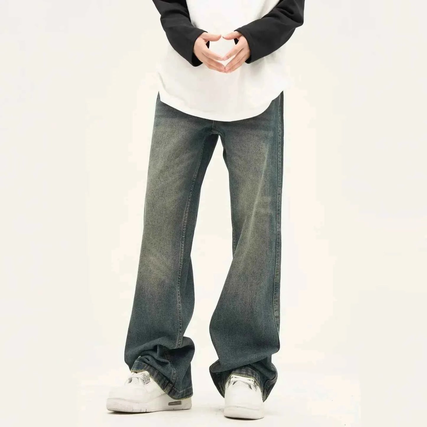 Premium Streetwear Wide Leg Denim Jeans