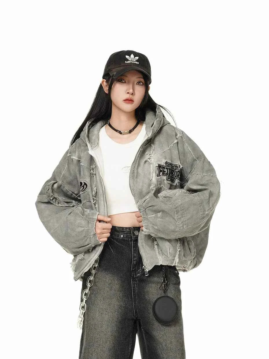 Cozy Retro Winter Padded Parkas Puffer Jacket