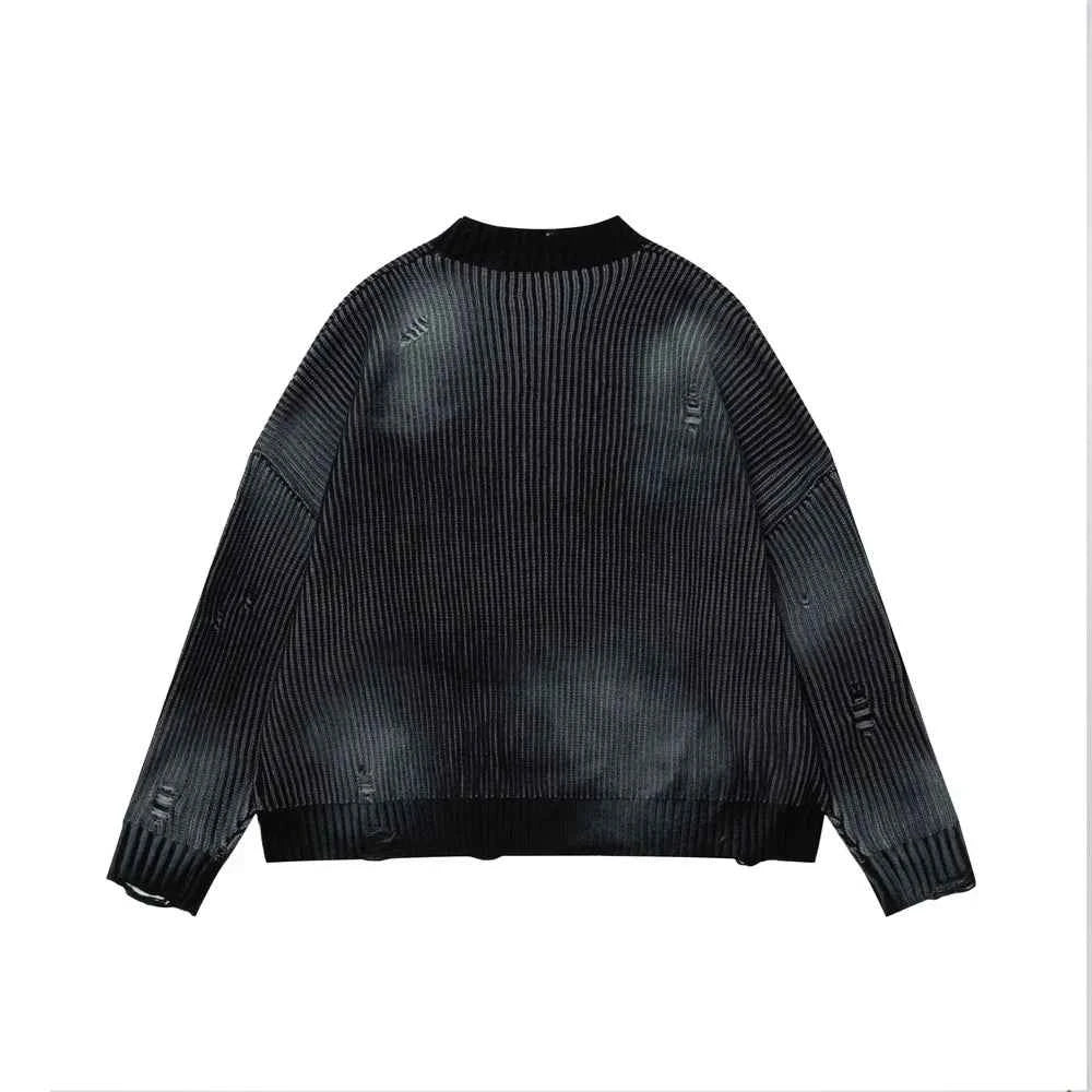 Trendy Hip Hop High Street Ripped Sweater