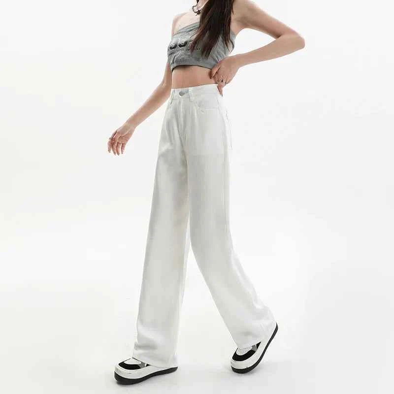 Woman Soft Lyocell Fabric Summer Jeans