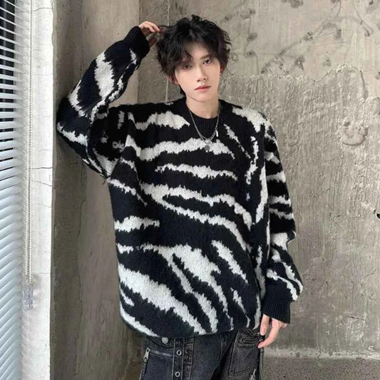 Warm Velvet Knitted Pullover Sweater