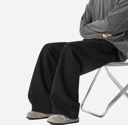 Youthful Wrinkled Campus Straight Leg Sweatpants