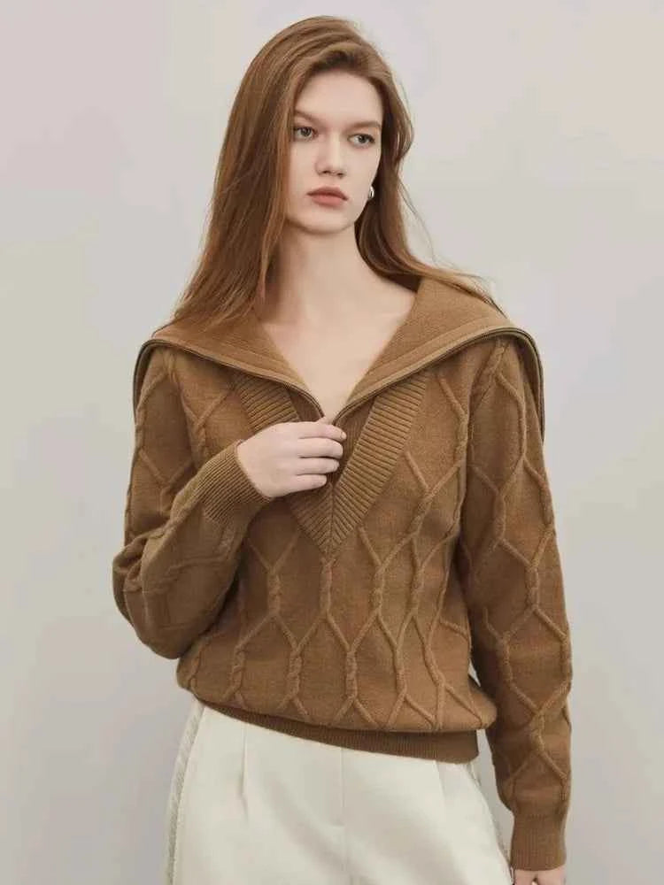 Winter Women Cool Unique Zipper Sweater